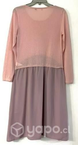 Vestido Elástico Marca FBO Italy Talla M/L Rosa