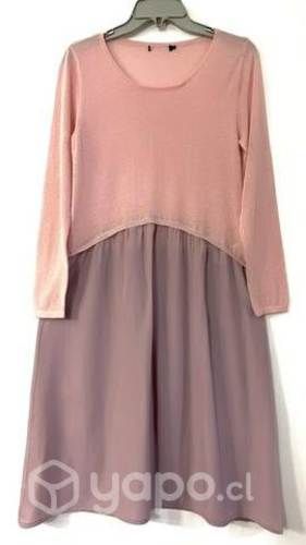 Vestido Elástico Marca FBO Italy Talla M/L Rosa