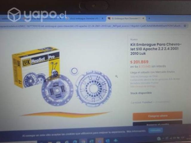 Disco de embreage para chevrolet s10