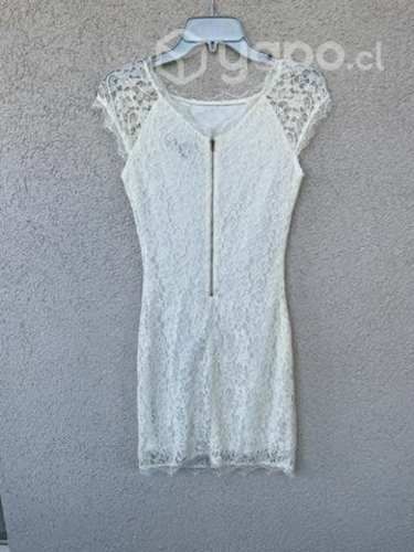 Vestido macrame blanco invierno