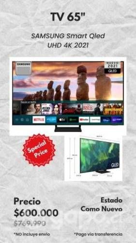 TV Samsung Smart Qled 65"