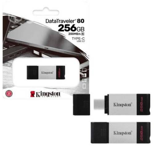 Pendrive USB-C 3.2 256GB Kingston DT80 200MB/s