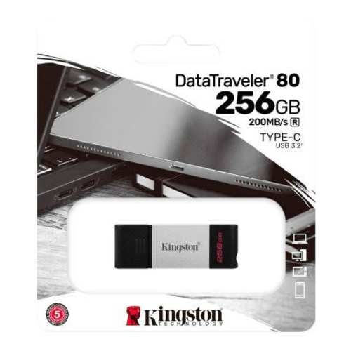Pendrive USB-C 3.2 256GB Kingston DT80 200MB/s
