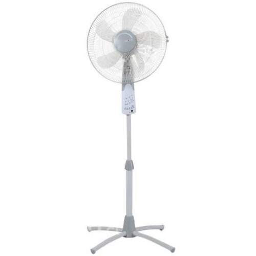 Ventilador de pedestal 16&quot; blanco/gris