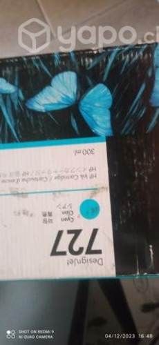 Tinta HP 727 cyan original de 300ml