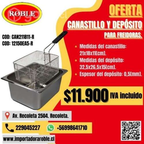 Depósito+canastillo freidora