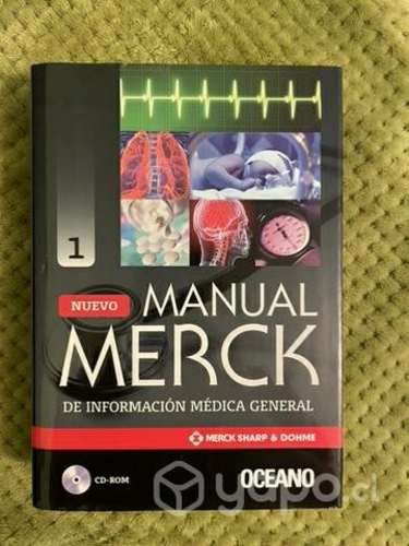 Libro Manual Merck 3 tomos, enciclopedia medica
