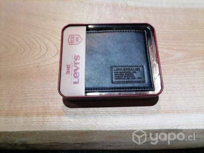 Levis billetera hombre negra nueva