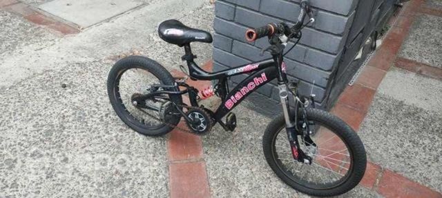 Bicicleta Bianchi aro 16 niño niña