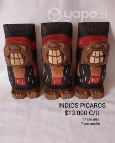 Artesania en madera indios picaros