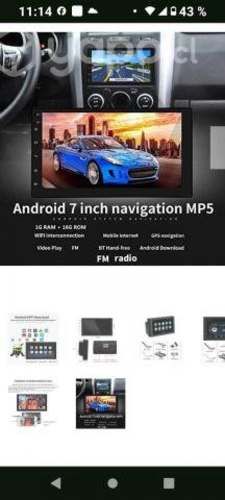 Radio android bluetooth con gps pantalla touch