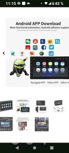 Radio android bluetooth con gps pantalla touch