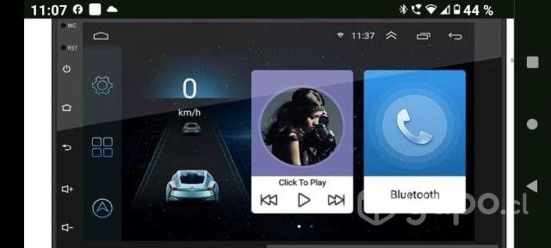 Radio android bluetooth con gps pantalla touch
