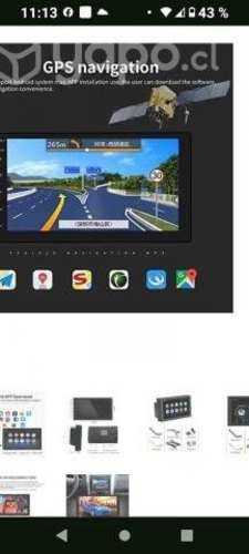 Radio android bluetooth con gps pantalla touch