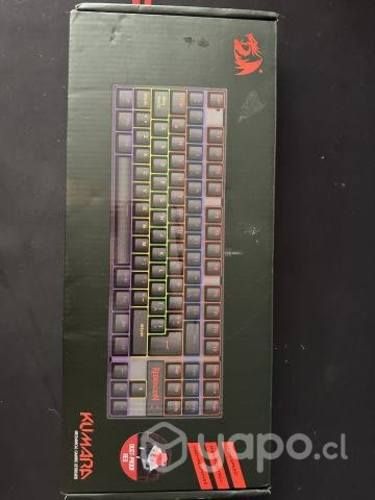 Teclado Gamer Redragon Kumara switches red