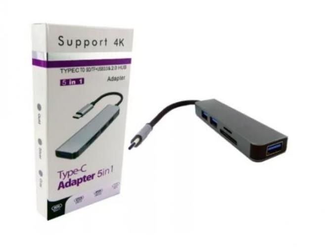Hub Tipo C 5 En 1 Con E Usb 4k Envio Gratis