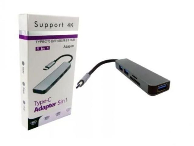 Hub Tipo C 5 En 1 Con E Usb 4k Envio Gratis