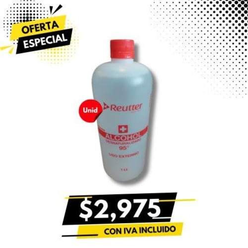 Alcohol Etilico Desnat. 95 1 Litro REUTER