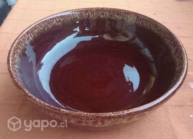 Vendo antigua fuente cerámica espejo chorreada 24