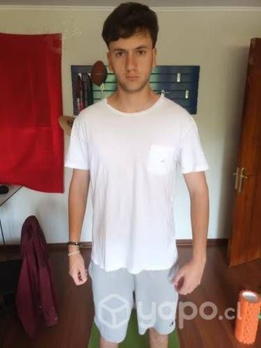 Polera Saville Row blanca L original con bolsillo
