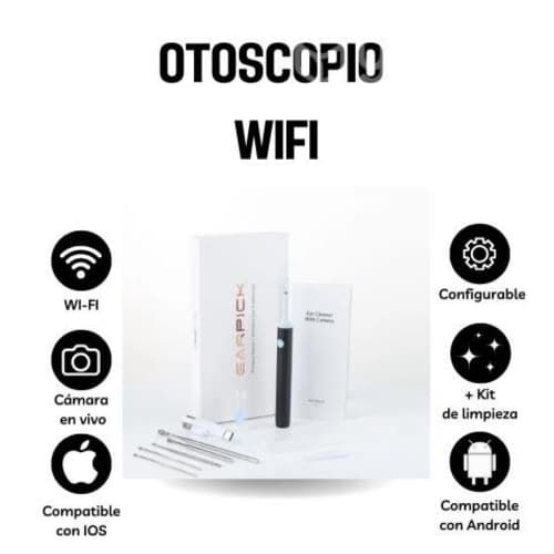 Limpiador de oídos con cámara WIFI