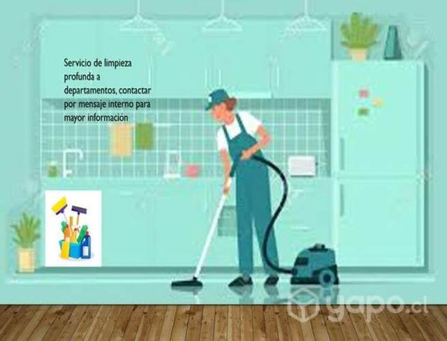 Servicio limpieza profunda a departamento
