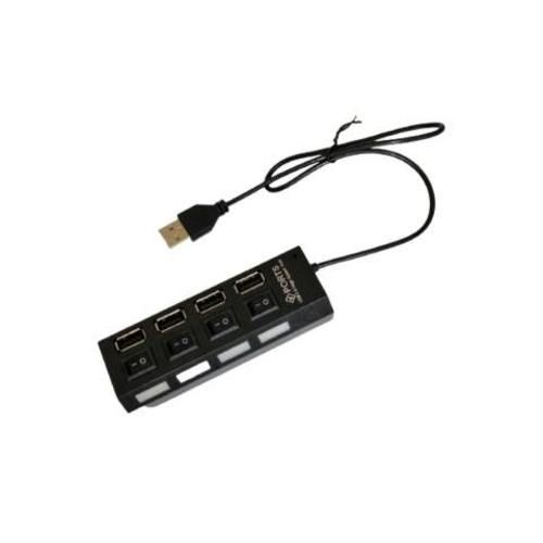 Hub 4 Puertos USB 2.0 Indicador Led
