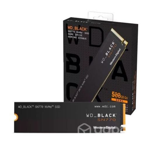Disco Solido SSD interno WD Black SN770 500GB M.2