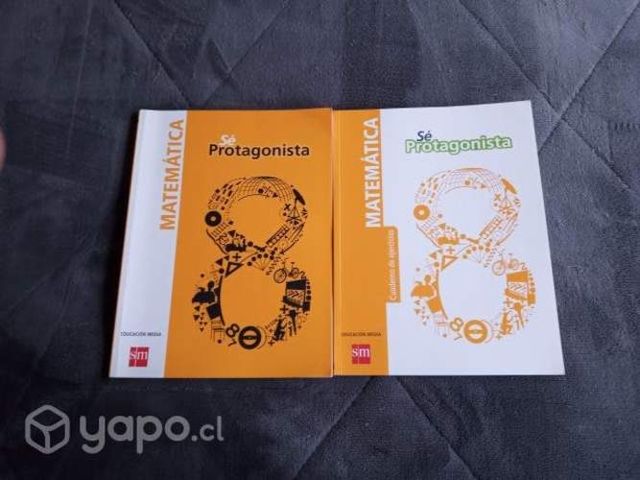 libros SM Protagonista Matemáticas 8vo Basic
