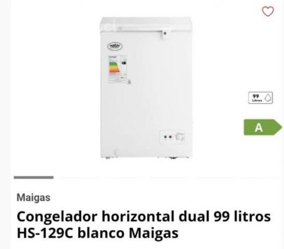 Congeladora 99 litros