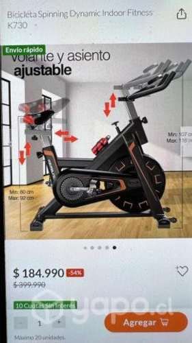 Bicicleta Spinning Dynamic Indoor Fitness K730