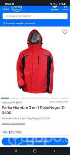 Parka nueva talla L precio conversable