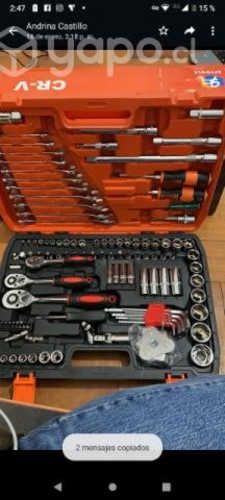 Caja De Herramientas Dados Y Llaves 121 Piezas*