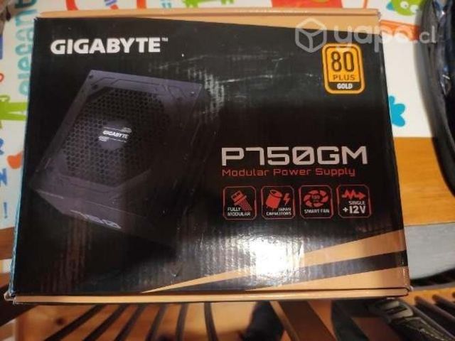 Fuente de poder 80+gold,750watts modular