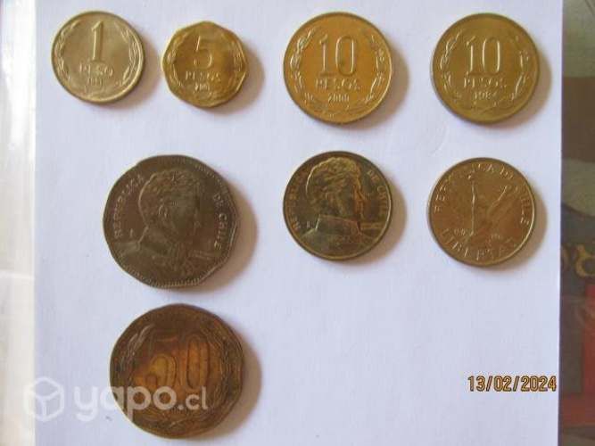 Colección de monedas chilenas