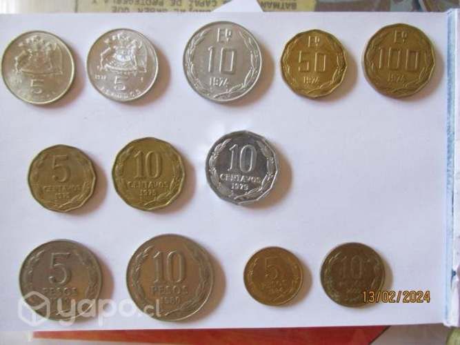 Colección de monedas chilenas