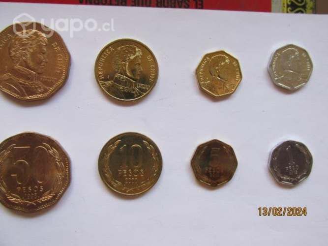 Colección de monedas chilenas