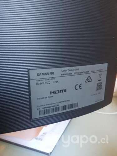 Pantalla Curva Samsung con detalle