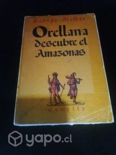 Antigüo libro Orellana descubre el río Amazonas