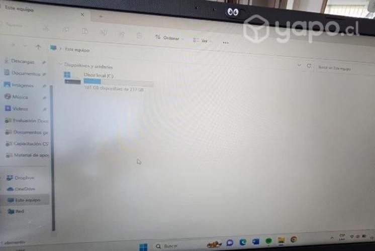 Notebook con dos meses de uso