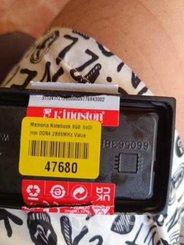 Memoria ram 8gb ddr4 kvr26s19s6/8