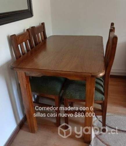 Mesa con 6 sillas