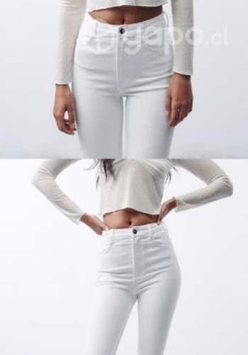 Pantalon blanco zara