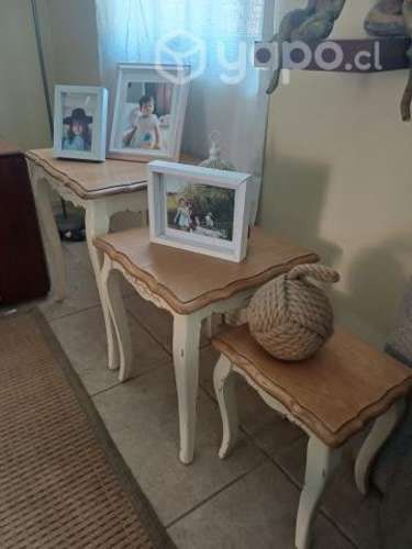 Juego de mesas de centro Shabby Chic