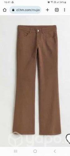 Pantalon jeans café H&M mujer talla 38