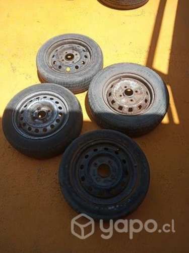 Llantas aro 13 con neumatico para repuesto envio