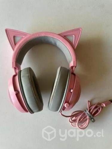 Audífonos Gamer Razer Kraken Kitty Chroma Rosado
