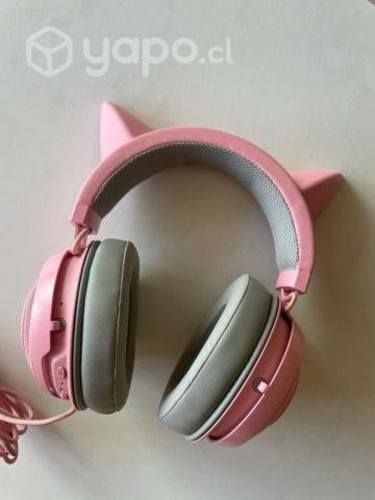 Audífonos Gamer Razer Kraken Kitty Chroma Rosado