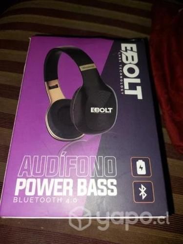 Audifonos ebolt con bluetooth nuevos en caja