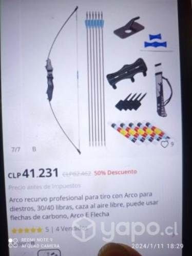 Arco con flechas completo nuevo